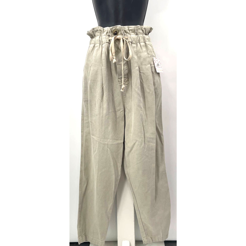 NWOT Free People Hobo Paper Bag Beach Pants Sand Women's Size S